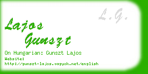 lajos gunszt business card